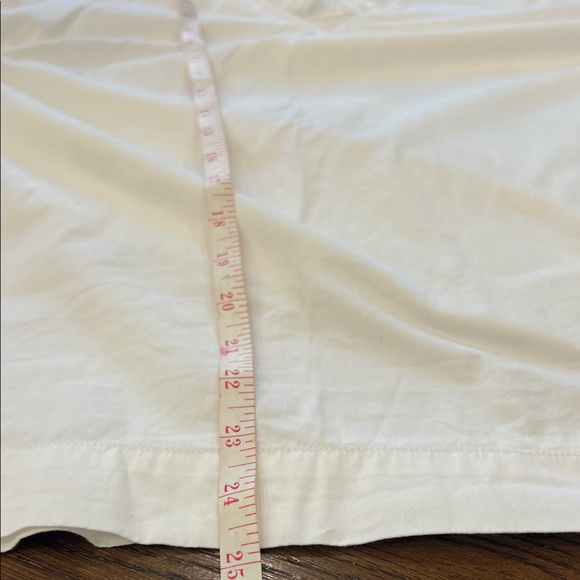 Chic White Ruffle V-Neck Blouse - Picture 8 of 16